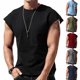 thumbnail image 2 of Chaleco de gimnasio de verano para hombre, camiseta holgada de secado rápido para ejercicio físico, camiseta deportiva sin mangas con hombros anchos, camiseta sin mangas para culturismo, 2 of 5