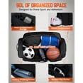 thumbnail image 5 of Gonex 90L Travel Duffel Bag for Men, 3 in 1 Extra Large Gym Bag Backpack with Shoes Compartment for Weekender Sports Workout, 5 of 7