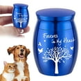 thumbnail image 2 of Kjfeif Personalized Small Pet Urn for Ashes - Waterproof Cremation Keepsake Stainless Steel Memorial Urn with Tree Patterns and Text for Ashes Holder Memorial Dog Cat Funeral Decorative, 2 of 6