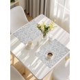 thumbnail image 5 of Grey Spring Floral Placemats Set of 4, Farmhouse Flowers Elegant Pastoral Placemats for Dining Table, Place Mats for Kitchen Tabletop, Waterproof Wipeable Dining Table Mats Set, 5 of 9
