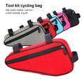 thumbnail image 4 of Bicycles Front Tube Bag Road Bikes Anti-scratched Pouch Hanging Triangular Bags Pouch Keys Wallet Saddle Holder Pocket Outdoor Black, 4 of 8