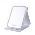 thumbnail image 1 of Oioii Foldable Handheld Makeup Mirror, Vintage Style Compact Cosmetic Mirror, Large Princess Vanity Mirror for Portable Travel and Daily Beauty Touch-Up Use,White, 1 of 6