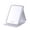 White, variant on Vintage Style Folding Hand Mirror for Makeup – Large Portable Vanity Mirror with Soft Cover, Compact Foldable Design, PVC Material, 1 Piece