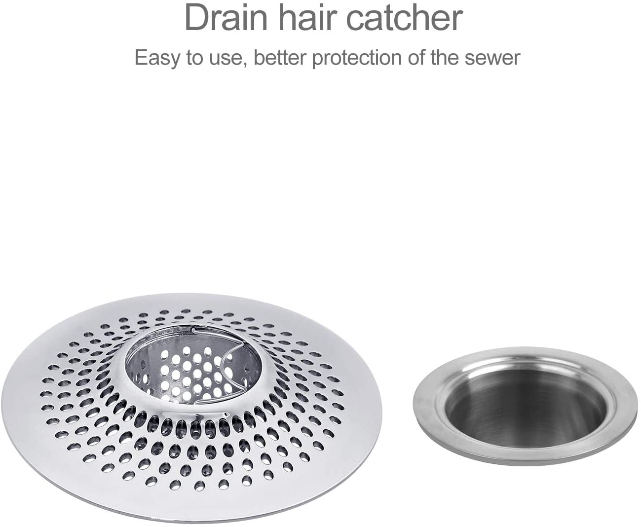 Stainless Steel Hair Wig Drain Catcher For Shower Bathtub - Temu