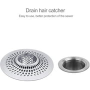 LEKEYE Drain Hair CatcherBathtub Shower Drain Hair TrapStrainer Stainless Steel Drain Protector