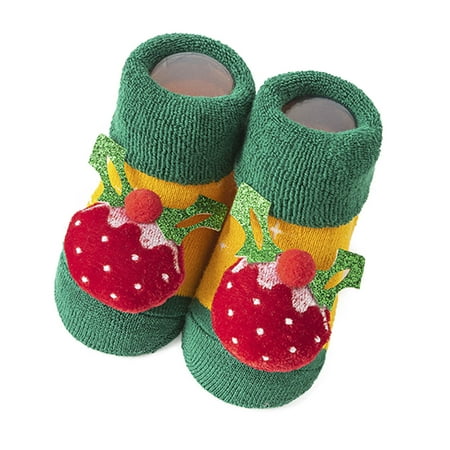 

Baby Shoes Children Christmas Socks Non Slip Insulation Floor Socks Walking Socks Thickened Warm Socks