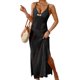 thumbnail image 1 of Faldas Casuales para Mujeres de Verano de Moda Vestido de Hendidura de Correa de Color Sólido con Decoración de Arco de Metal Falda de Suspensión para Uso Diario Casual, 1 of 5
