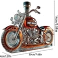 thumbnail image 4 of New Whiskey Bottle Motorcycle Shape 11 Oz Novelty Glass Decanter 3d Engraving Creative For Men Motorcycle Rider/alcohol Lover Collector, 4 of 4