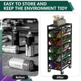 thumbnail image 7 of HOHYN 50 Can Spray Paint Storage Rack, Rolling Spray Bottle or Lube Holder, Metal Aerosol Storage Cart, Aerosol Can Holder Rack, Paint Bottle Organizer for Garage And Craft Workroom, 7 of 7