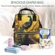 thumbnail image 5 of Fotbe Elegant Gold Leaf Peacock Mochila Maternidad - Lona de Sarga Impermeable, Mochila de Pañales de Gran Capacidad con Múltiples Bolsillos y Correas Ajustables, 5 of 6