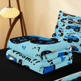 thumbnail image 5 of Erosebridal Monster Truck Zipper Queen Comforter Set with Fitted Sheet and 2 Pillowcases, Off-Road Zipper Bedding Set, Dark Blue, Black Reversible, 5 of 7