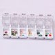 thumbnail image 2 of Seitruly BGVfive 12 Grid Nail Art Estuche de almacenamiento de plástico vacío transparente Cuenta Pendiente Caja de joyería Contenedor Kit de manicura Juegos de manicura blanco Seitruly MR4311-02, 2 of 6