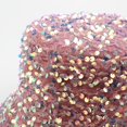 thumbnail image 4 of Riforla Womens Sequin Bucket Hat Beach Sun Hats for Party Girls Shiny Glitter Sequin Sun Cap for Travel Womens Hats Pink, 4 of 4