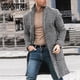 thumbnail image 2 of Abrigo de lana Zhang Ming para hombre MW20193 Largo Cuello Mandarina, 2 of 5