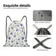 thumbnail image 4 of Fotbe Purple Chicory Bolsa Mochila con Cordón Estampada, Bolsa de Gimnasio Deportiva, Bolsa Cinch, Bolsa con Cordón para Hombres y Mujeres-Small, 4 of 6