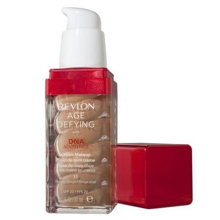 Revlon Age Defying with DNA Advantage Cream Makeup, 35 Honey Beige, 1 fl