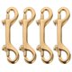 thumbnail image 1 of 4 Pcs Brass Lobster Clasp Oval Swivel Trigger Clips Hooks for Straps Bags Belting Leathercraft, 1 of 3