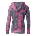 thumbnail image 3 of MV Sport Womens Courtney Burnout V-Notch Hooded Sweatshirt, 3 of 5