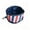 Blue, variant on Aoznliie Dog Bowls, Patriotic Collapsible Woven Fabric Bowl with Carry Hook, 6x6x4 inch Portable Dog Water Bowl for Camping Walking, Red White Blue