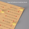 thumbnail image 3 of Yuarrent Caja de regalo de 6 hojas, pegatinas de sellado de sobres para tarjetas de felicitación, decoración de cajas de dulces, calcomanías Herramientas y accesorios para hornear Marrón, 3 of 6