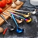 thumbnail image 5 of Nvzi Juego de 2 utensilios de cocina de acero inoxidable, cuchara negra de 8,07 x 2,24 pulgadas, mango ergonómico, cocina minimalista moderna, utensilios de cocina para el hogar., 5 of 5