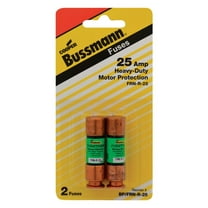 Bussmann 25 amps Dual Element Time Delay Fuse 2 pk - Total Qty: 1; Each Pack Qty: 2; Total Items Rec: 2