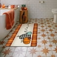 thumbnail image 2 of Xsinufn Fall Bathroom Rugs,Buffalo Plaid Pumpkins Autumn Bath Rugs for Bathroom Non-Slip and Washable,Soft Absorbent Quick Dry Diatomaceous Earth Bath Mats Inside Entryway Door Mat 17"x27", 2 of 6
