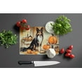 thumbnail image 3 of Collie Fall Kitchen Pumpkins Glass Cutting Board Large 12 in x 15 in, 3 of 5