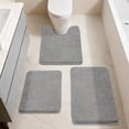 thumbnail image 7 of Bath Rugs for Bathroom Extra Thick - Anti-Slip Bath Mats Soft Plush Yarn Shaggy 100% Strong Mirco Polyeste Mat Living Room Bedroom Mat Floor Water Absorbent(Grey,24x48 - Inches), 7 of 7
