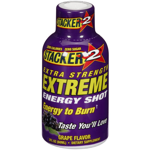 Stacker 2 Grape Flavor Extreme Energy Shot, 2 fl oz