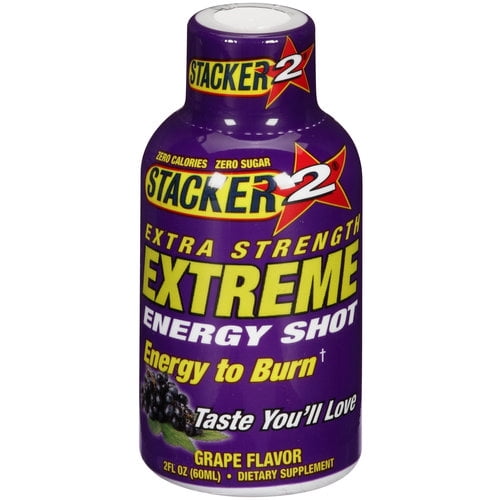 Stacker 2 Grape Flavor Extreme Energy Shot, 2 fl oz