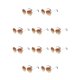 thumbnail image 3 of Sonducket Gafas de sol sin marco de PC para mujer - Protección 400 Cara ovalada Gafas de sol de cara cuadrada Rhinestone Tawny Leonado 10piezas, 3 of 6