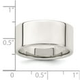 thumbnail image 4 of Auriga Sterling Silver 9 mm Lightweight Flat Band for Mens Size 11, 4 of 6