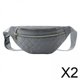 thumbnail image 1 of 2x Riñonera Duradera, Mochila Con Eslinga, Riñonera De Viaje, Cartera Para Mujer, Color Gris, 1 of 7
