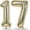 Champagne Gold, variant on Large Red Foil Number 13 & 31 Balloons with Confetti, Decor for Birthday, Anniversary & Baby Shower