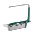 thumbnail image 1 of Zootealy Kitchen Sink Holder, Sink Retractable Drain Rack, Dish Cloth Hanger, Towel Sponge Organizer Rack for Home Kitchen, 1 of 6