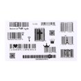 thumbnail image 1 of Código de barras Body Art Tattoo Stickers Impermeable Temporal Arm Decals Decor (B) JShteea  Cuidado Belleza, 1 of 8