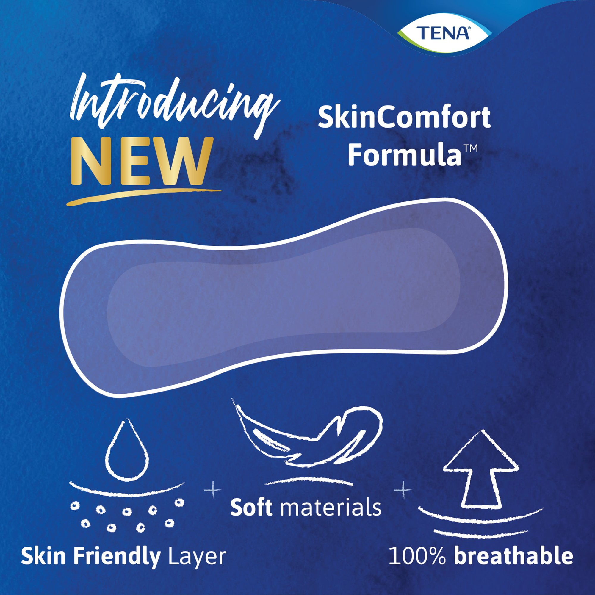 TENA Sensitive Care™ Light Bladder Control Pads, Incontinence, Light Absorbency, 30 Count, 6 Packs, 180 Total