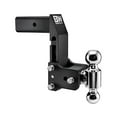 thumbnail image 1 of B&W Hitch 2.5 In Receiver Tow & Stow Trailer Dual Ball Mount w/ 7 In Drop, 1 of 7