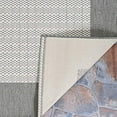 thumbnail image 2 of Couristan Recife Checkered Field Grey/White Indoor/Outdoor Rug Rug Size: 5'3" x 7'6", 2 of 2