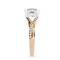thumbnail image 3 of AFFY Infinity Hidden Halo Solitaire Engagement Ring for Women, 2.75 Carat (ctw) Princess and Round Cut Lab Grown Diamond Ring In 14K Rose Gold Over Sterling Silver F-G-H, SI Quality Ring Size-6.5, 3 of 7