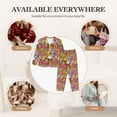 thumbnail image 7 of Lsque Fruit-Flavored Ice-Cream Pattern Long Sleeve Pajama Set for Women - Soft 2-Piece Sleepwear and Loungewear Set with Pockets, Comfy Nightwear-X-Large, 7 of 7