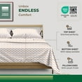 thumbnail image 2 of Thread Spread 100% Organic Cotton Sheets Queen Size - 4 PC Printed Organic Cotton Queen Percale Weave Sheet Set, Soft, Cooling, Crisp, 16" Deep Pocket Hotel Quality Bedding Set - Pastel Dreams, 2 of 7