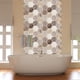 thumbnail image 4 of Calcomanía Pared 3D anticolisión pegatina Pared extraíble PVC Irregular ladrillo panel Pared decoraciones artísticas 10 Piezas Scienceny JJ24094-06, 4 of 6