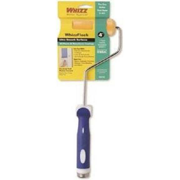 WHIZZ Series 34164 4" Orange Whizzflock Mini Roller w/ 13" Handle