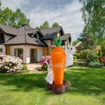 thumbnail image 2 of Easter Inflatables Bunny with Carrot Self Inflating with LED Lights Built-in for Yard Garden Holiday Decoration, 2 of 5