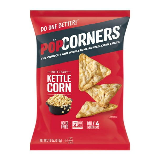 PopCorners Sweet & Salty Kettle Corn, Popped Corn Snacks, GlutenFree