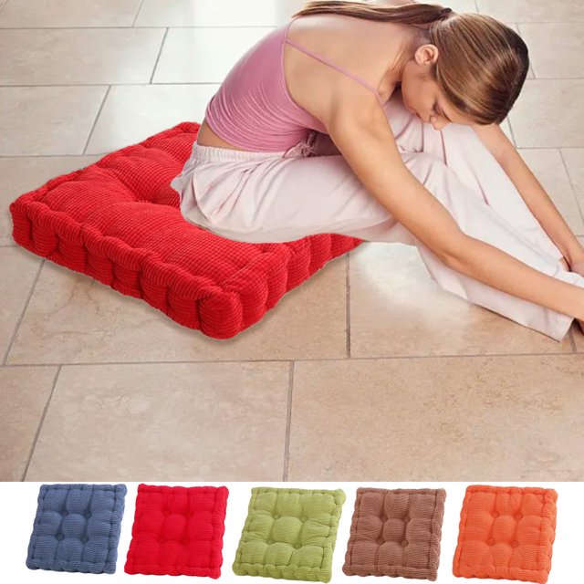 Fiudx Ofertas Flash Del Día Solo En Línea Cojín Para Silla Cojín De Asiento De Color Sólido Cojín De Silla Relleno De Algodón De Pana Suave Engrosado Adecuado Para Cocina Silla De Comedor Cojín De Pa