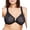 Black, variant on Lacey T-Back Front-Closure WonderWire Underwire  Bra 9246 (Women's & Women's Plus)