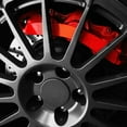 thumbnail image 4 of Couvercles d'Étrier de Frein Disque Rouge Universel 2 Pcs Accessoire Gauche Droite, 4 of 7